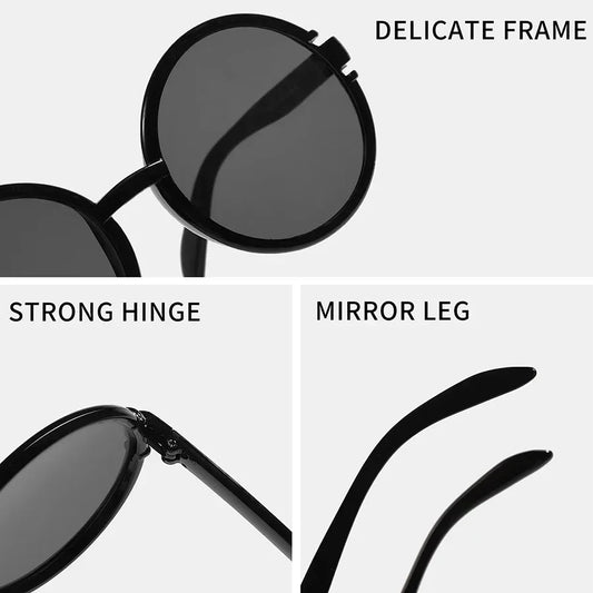 Retro Round Sunglasses Women Men Brand Classic Sun Glasses Female Male Fashion Designer Travel Casual Shades Oculos De Sol