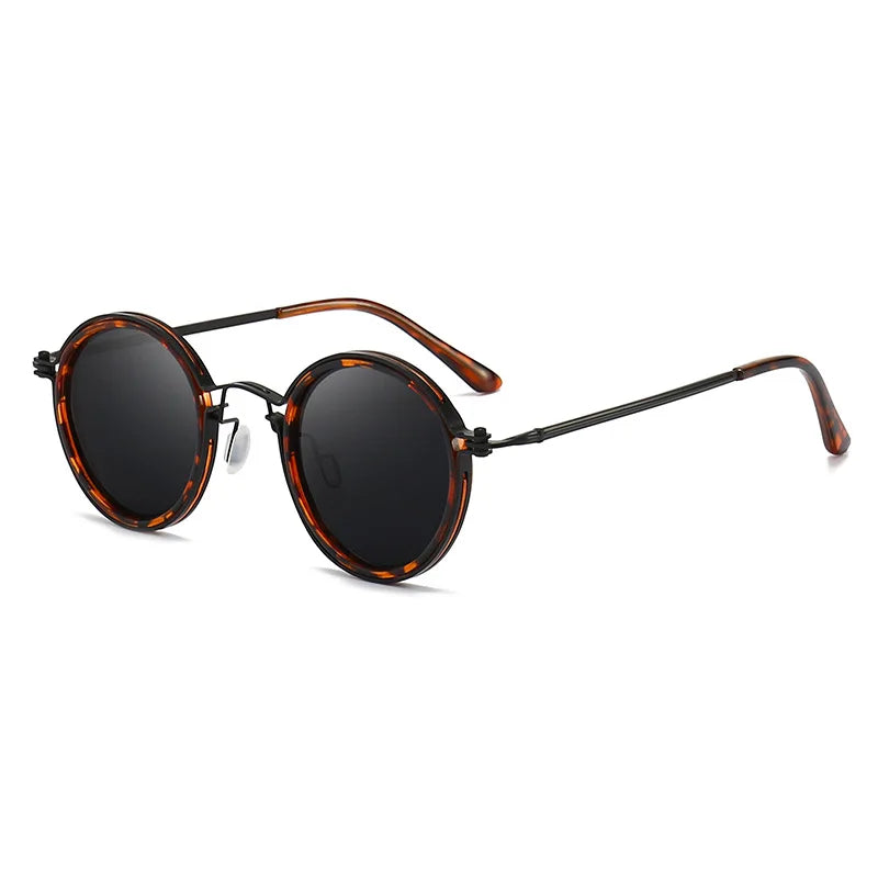 Retro Round Frame Men Women Sunglasses Metal Classic Gothic Steampunk Sun Glasses Vintage Business Style Shade Uv400 Goggles